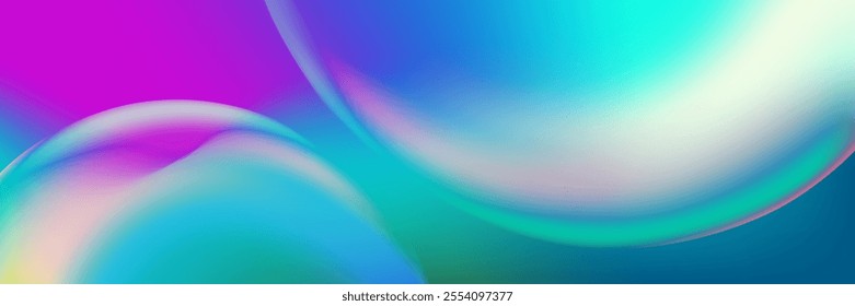 Vector art abstract background, blue purple bubble theme wallpaper