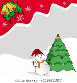 Arte vectorial. fondo abstracto con tema de celebración de Navidad 