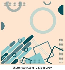 Vector art. Abstract background with four color combination 