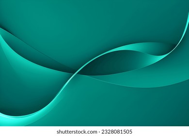 Patrón de arte abstracto de tono de colores verde fresco. Papel de fondo y colores de línea. Juego de tarjetas y carteles