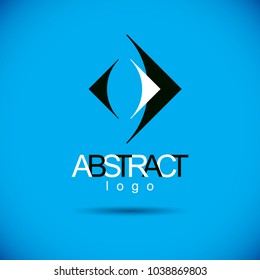 Vector art abstract figure. Creative business icon. 