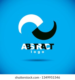 Vector art abstract figure. Creative business icon. 