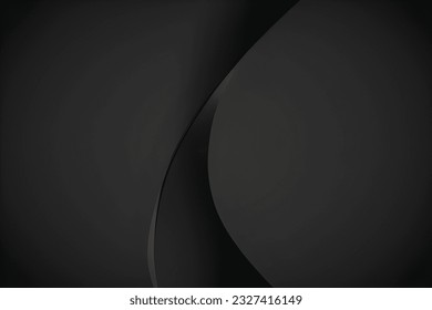Abstraktes Kunstmuster von glänzenden schwarzen Farbtönen. Hintergrundhintergründe Tapete und Linienfarben. Set aus Karten und Poster