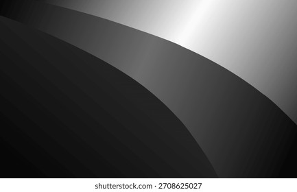 Arte vetorial abstrata de tons de cores pretas brilhantes. Papel de parede de fundo e cores da linha.