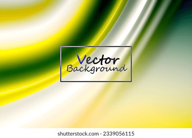 Vector art abstract of green and white colors tone. Background wallpaper of line and curve.