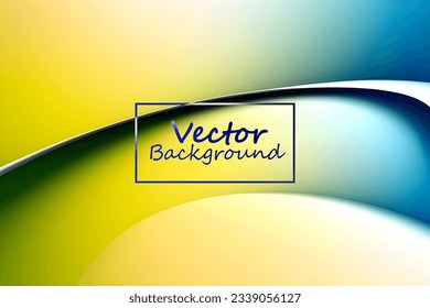 Vector art abstract of green and white colors tone. Background wallpaper of line and curve.