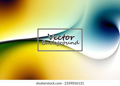 Vector art abstract of green and white colors tone. Background wallpaper of line and curve.