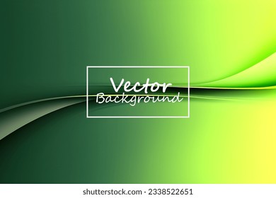 Arte vectorial abstracto de tono de color verde claro. Fondo de pantalla de fondo de línea y curva.
