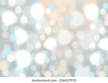 Vector art. Abstract light. Merry Christmas and Happy New Year. Illustration of soft colored unfocused background. Web and mobile interface template. Pastel colors blue aquamarine pink beige. Metallic