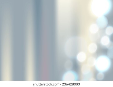 Vector art. Abstract light. Merry Christmas and Happy New Year. Illustration of soft colored unfocused background. Web and mobile interface template. Pastel colors blue aquamarine pink beige. Metallic