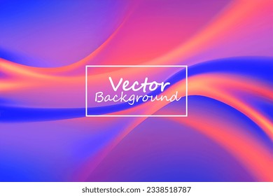Vector art abstract of light purple and orange colors tone. Background wallpaper of line and curve. SSTKabstract.