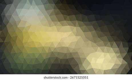 Vector art of abstract low poly background with geometric triangles in dark and light tones