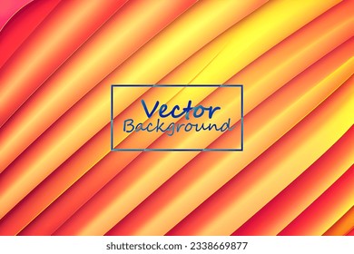 Vector art abstract of pink and orange colors tone. Background wallpaper of line and curve. SSTKabstract.