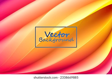 Vector art abstract of pink and orange colors tone. Background wallpaper of line and curve. SSTKabstract.