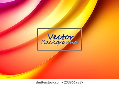 Vector art abstract of pink and orange colors tone. Background wallpaper of line and curve. SSTKabstract.
