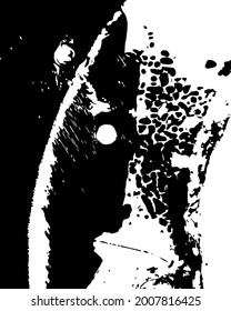 arte vectorial, formas abstractas, fondo texturado, puntos