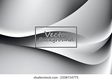 Vector art abstract of silver and gray colors tone. Background wallpaper of line and curve. SSTKabstract.