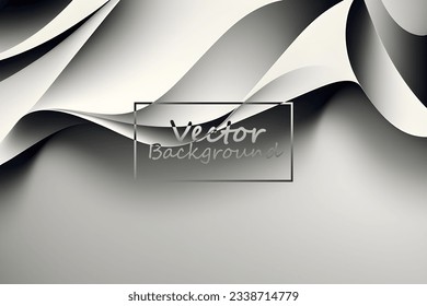 Vector art abstract of silver and gray colors tone. Background wallpaper of line and curve. SSTKabstract.