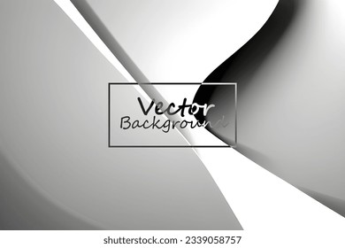 Vector art abstract of silver and white colors tone. Background wallpaper of line and curve.