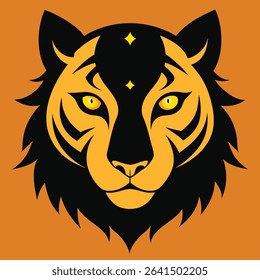 Vector Art of an Abstract Tiger