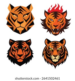 Vector Art of an Abstract Tiger
