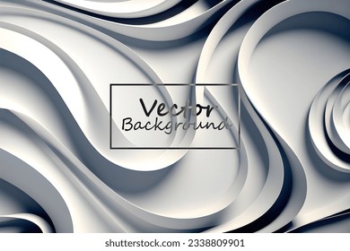 Vektorkunst abstrakter Farbton in Weiß und Grau. Hintergrund-Bildschirmhintergrund für Linie und Kurve.