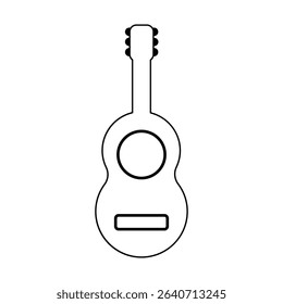 vector art of acoustic guitar