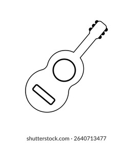 vector art of acoustic guitar