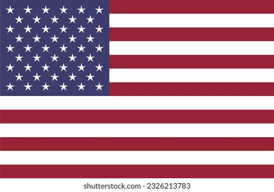Vektorkunst der Flagge Amerikas