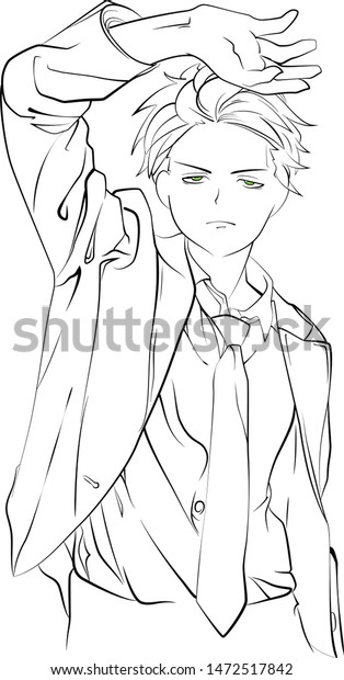 Vector Art Anime Man Stock Vector Royalty Free Vector Art Anime Man Stock Vector Royalty Free