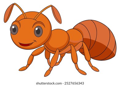 Vector art of Ant on white background