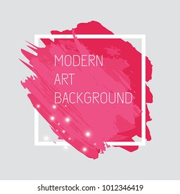 Vector art background with bright stains. Modern art graphics for design card, poster, flyer, brochure et?,