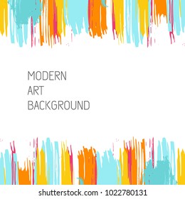 Vector art background with bright stains. Modern art graphics for design card, poster, flyer, brochure et?,