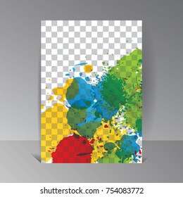 Vector Art Background. Color paint waterdrop illustration