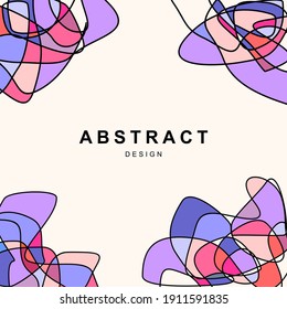 
vector art background. Line art image with abstract shapes. Abstract line Art designs for prints, covers, wallpapers, wall art. Minimal and natural. Vector illustration