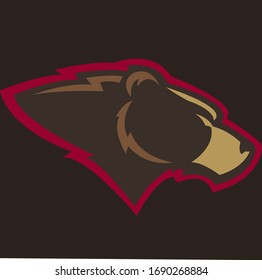 vector art bear face wid