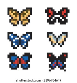 Vector art of beautiful butterflies, illustration collection of butterflies icons