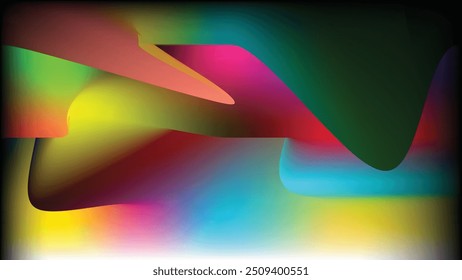 Vetor arte bonito multicolor abstrato fundo