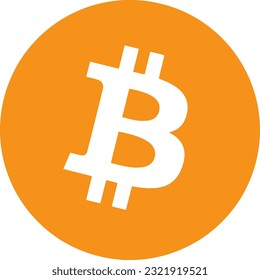 vector art of bitcoin style design in golden colour 