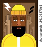 Vector Art for Black Ethnic Character