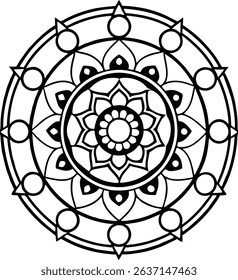 A Vector Art Black And White Design