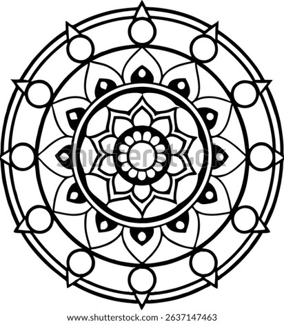 A Vector Art Black And White Design