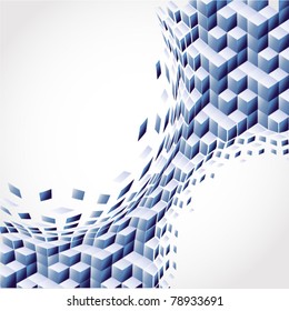 Vector art blue Background. Abstract