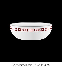 Vector art of bowl, bowl mock up