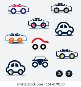 vector art car style icon clip art vector logo