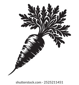 Arte vectorial de ilustración de zanahoria