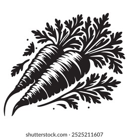 Arte vetorial da ilustração da cenoura
