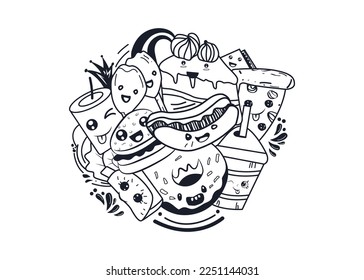 Vector Art, cartoon character, Doodle art, illustration, artwork
