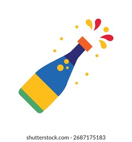 Vektorkunst eines Champagners