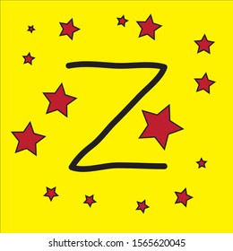 vector art 
character Z background